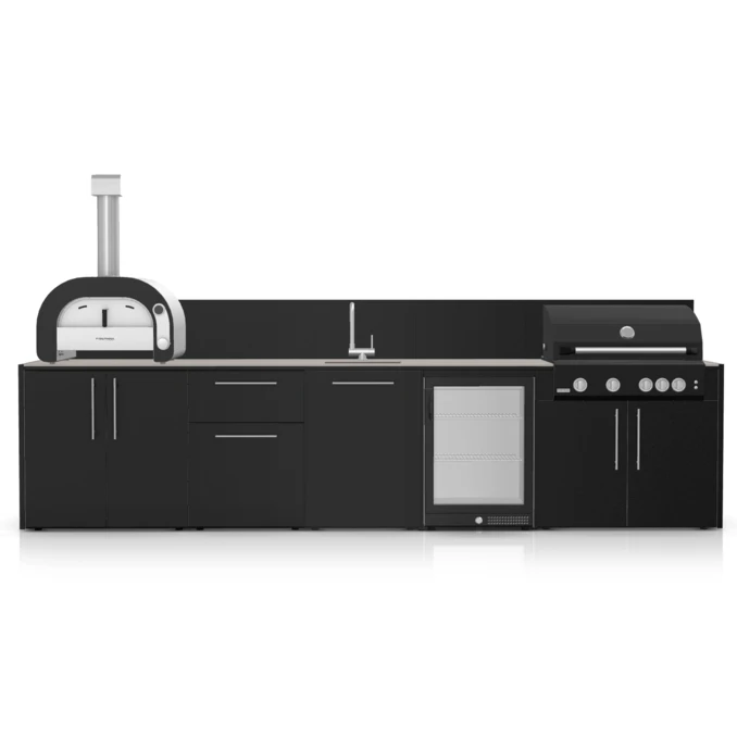ZESTAW FONTANA | Kuchnia ogrodowa | Optima | Neolit Pietra di Luna | Inox | ELYSIA