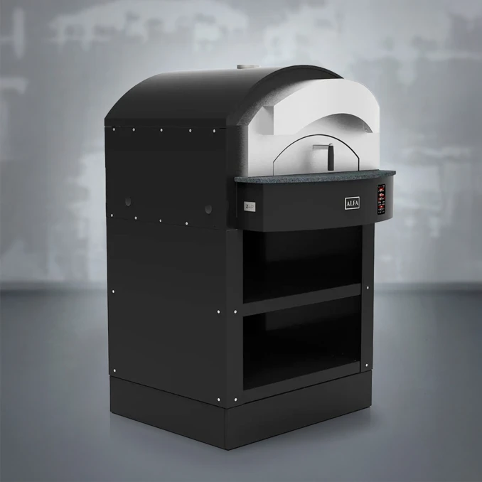Piec do pizzy elektryczny | ALFA Forni ZENO 4 PIZZE | 500°C - BLACK
