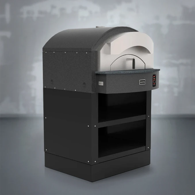 Piec do pizzy elektryczny | ALFA Forni ZENO 4 PIZZE | 500°C - SILVER GREY