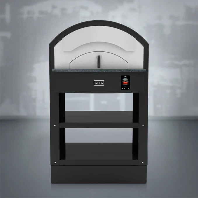 Piec do pizzy elektryczny | ALFA Forni ZENO 4 PIZZE | 500°C - BLACK