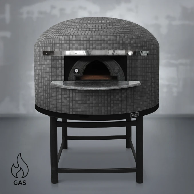 Piec do pizzy gazowy | NAPOLI M130 – 6 szt. Ø 33 cm | ALFA FORNI – STANDARD | GREY