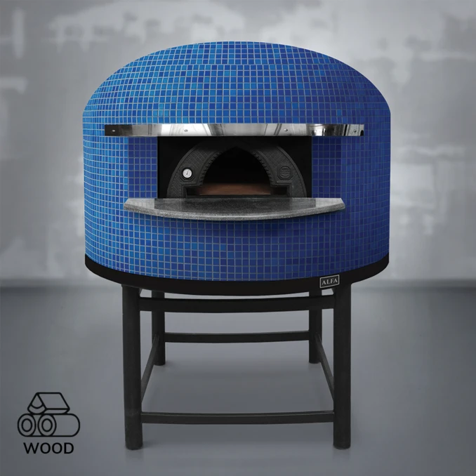 Piec do pizzy opalany drewnem | NAPOLI M120 – 5 szt. Ø 33 cm | ALFA FORNI – PREMIUM | BLUE