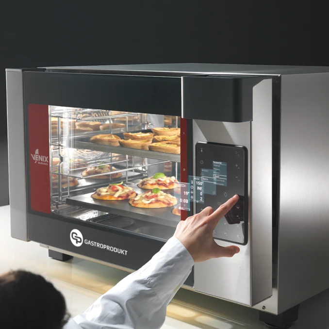 Piec konwekcyjny gastronomiczny VENIX Vertex DIGITAL 4 blachy 460×340 | z systemem myjącym | PREMIUM