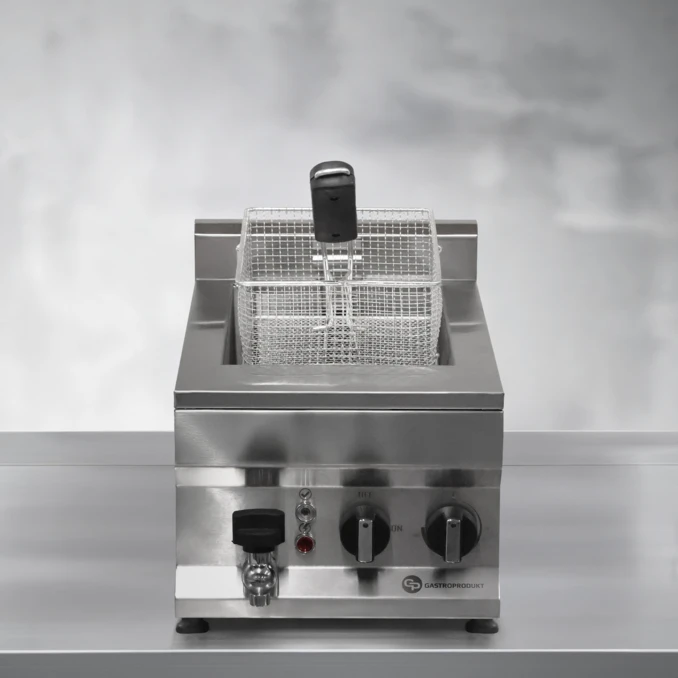Frytownica gastronomiczna elektryczna z kranem 10l | FRITTA PRO | PREMIUM