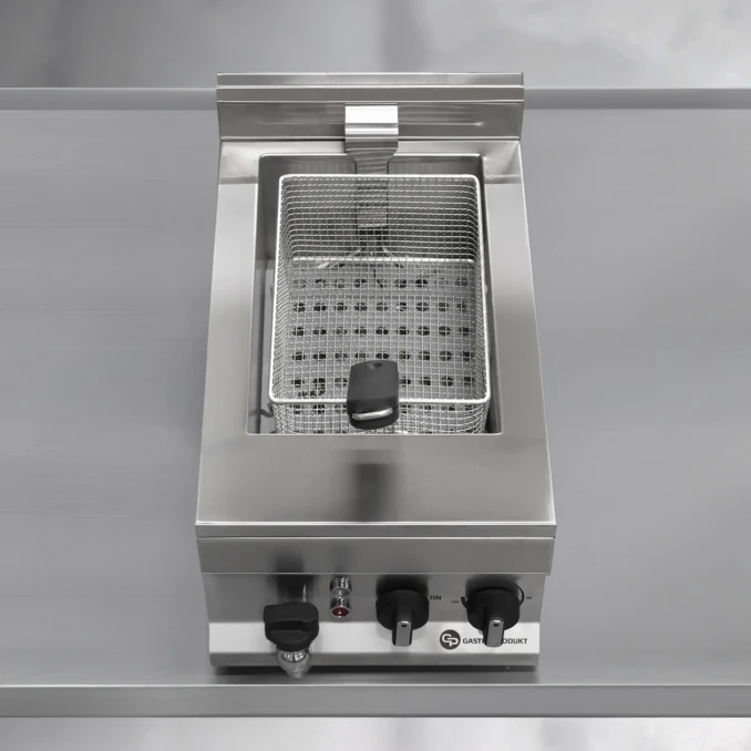 Frytownica gastronomiczna elektryczna z kranem 10l | FRITTA PRO | PREMIUM