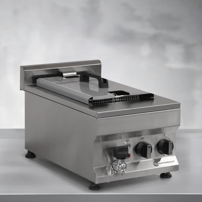 Frytownica gastronomiczna elektryczna z kranem 10l | FRITTA PRO | PREMIUM