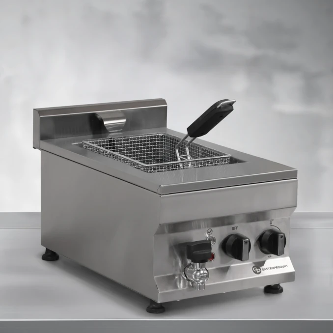 Frytownica gastronomiczna elektryczna z kranem 10l | FRITTA PRO | PREMIUM