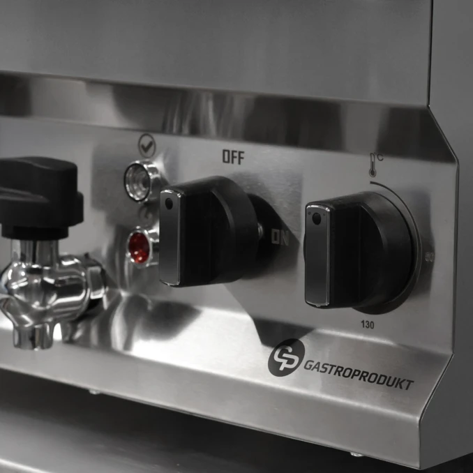 Frytownica gastronomiczna elektryczna z kranem 10+10l | FRITTA PRO DUO | PREMIUM