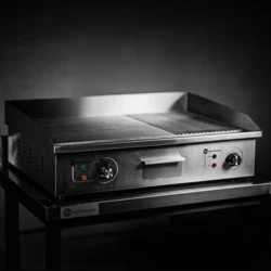 Płyta grillowa elektryczna | BBQ BIG | Ryflowana-Gładka  - PREMIUM