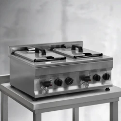 Frytownica gastronomiczna elektryczna z kranem 10+10l | FRITTA PRO DUO | PREMIUM