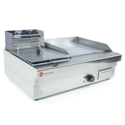 Frytownica elektryczna 5,5 l + Płyta grillowa gładka | Duo EFG830